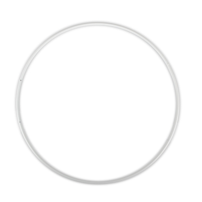 Cerchio Metallo Bianco Decorazione Addobbi Composizione Matrimonio PZ 1