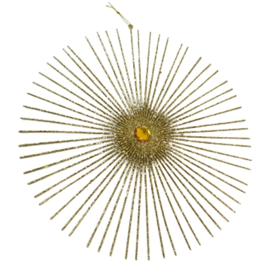 Decorazione Stella Stilizzata Glitter Oro Linea Natale