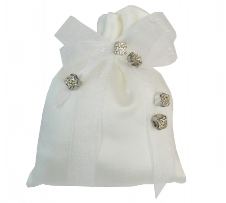 Bomboniere Matrimonio Anniversario Sacchetto Applicazione Strass