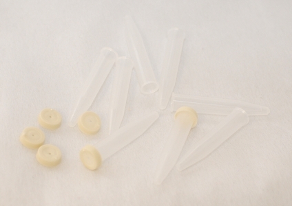 100 Fialette In Plastica Trasparente Con Tappo Da 8 Cm