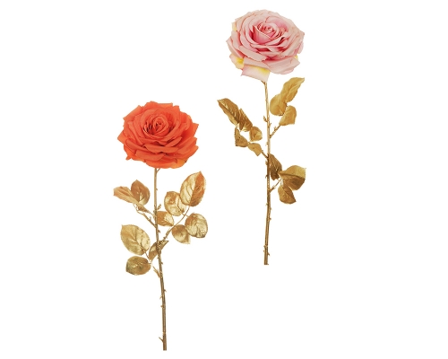 Rosa Regina Golden Stem Fiore Da Composizione Floreale