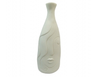 Vaso Face H 27 Ceramica Composizione Floreale Addobbi