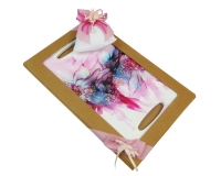 Bomboniere Sacchetto Vassoio Ceramica Flower Matrimonio Anniversario