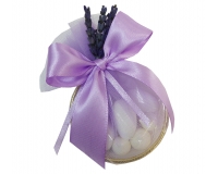 Bomboniere Matrimonio Tulle Anello Grande Lavanda Stabilizzata