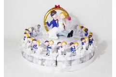 Torta Bomboniere Confettata Sposini Wedding 18 Fette Piu 1