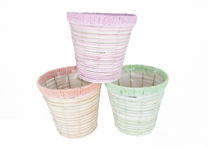 Cachepot Righe Pastello 21x21